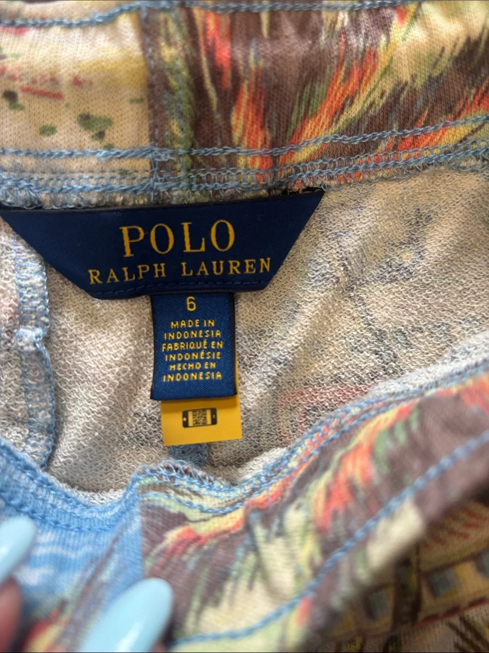 Ralph Lauren Tropical Palm-Print Men's Drawstring Shorts — Blue & Multicolor
